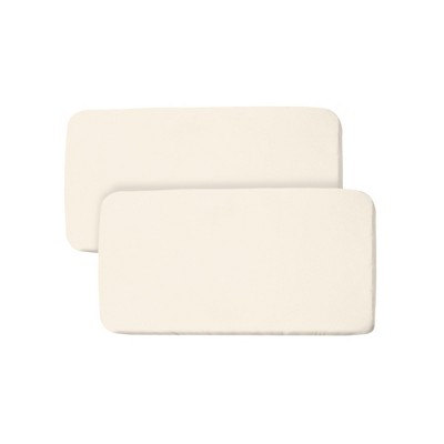 BreathableBaby All-in-One Fitted Sheet & Waterproof Cover, For 33" x 15" Bassinet Mattress (2-Pack), Ecru
