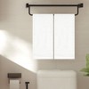 Unique Bargains Bathroom Kitchen Striped Pattern Comfortable Cotton Hand Towels 14" x 30" 2 Pcs - 2 of 4