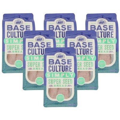 Base Culture Super Seed Simply Bread - Case of 6/15 oz
