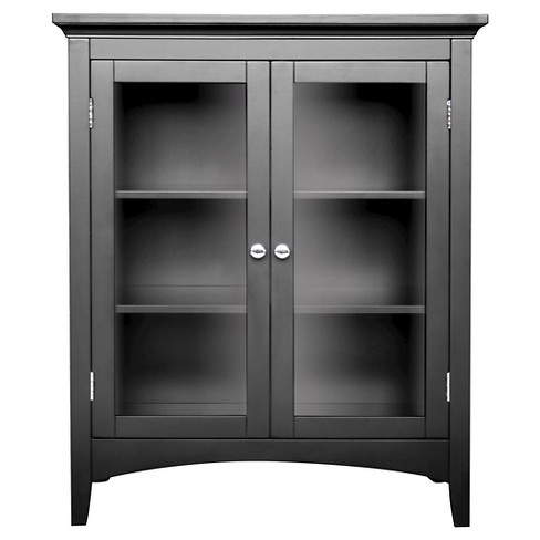 Elegant Home Fashions Madison Avenue Double Floor Cabinet Dark