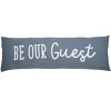 Transpac Polyester 35" Embroidered Reversible 4th of July Patriotic American Flag Lumbar Pillow - 3 of 3