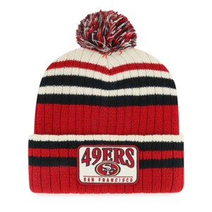 NFL San Francisco 49ers Streak Knit Beanie: Team Logo Sports Apparel - 1 of 2