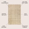 Hiro Hand Woven Chunky Jute Area Rug  - JONATHAN Y - 2 of 4