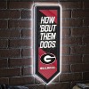 Evergreen Ultra-Thin Glazelight LED Wall Decor, Pennant, University of Georgia- 9 x 23 Inches Made In USA - 2 of 4
