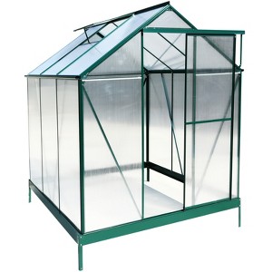 Greenhouse for Outdoors, Heavy Duty Polycarbonate Greenhouse with Rain Gutter and Roof Vent, Aluminum Hot House, Large Walk-in Greenhouse for Outside - 1 of 4