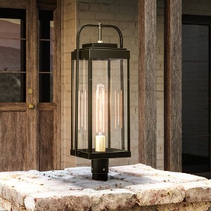 Urban Ambiance Luxury Transitional Outdoor Post Light 21.375''H x 8.25''W,  Olde Bronze Finish,  Orlando Collection, UHP1342 - 1 of 4