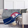 MLB Texas Rangers Corner Logo Faux Shearling Blanket: Plush Sports Throw - 2 of 3