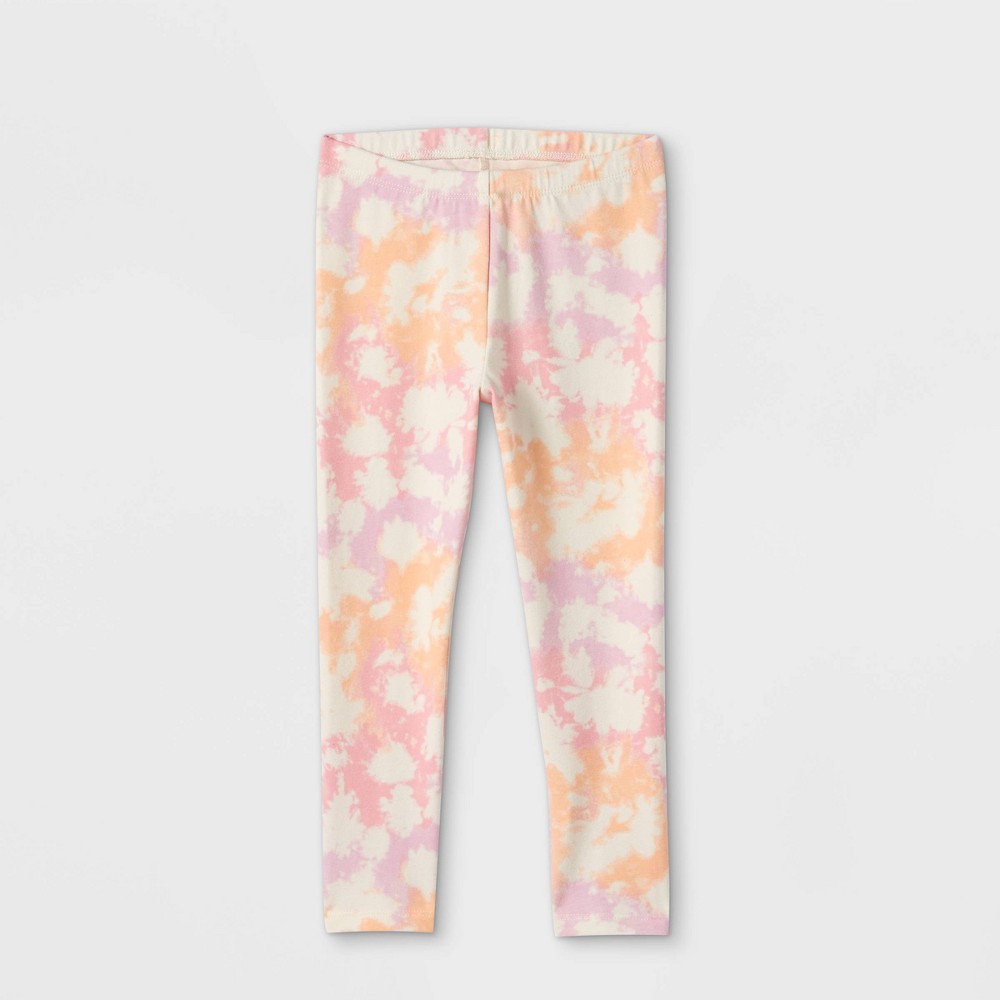 3T Toddler Girls' Tie-Dye Leggings - Cat & Jack Light Pink 3T