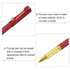 Unique Bargains Metal Smooth Writing Office Reusable Gel Ink Rollerball Pens 12 Pcs - 4 of 4