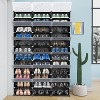 Shoe Rack Organizer,36 Grids Expandable Plastic Shoe Shelves,12 Tier Shoe Storage Cabinet for 72 Pair of Shoes,for Closet, Entryway, Hallway, Bedroom - 2 of 4