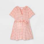 Short Sleeve Button-Down with Tie Waist Woven Popover Maternity Top - Isabel Maternity by Ingrid & Isabel™