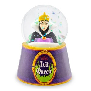 Silver Buffalo Disney Snow White Evil Queen "Mirror, Mirror" Mini Light-Up Snow Globe - 1 of 4