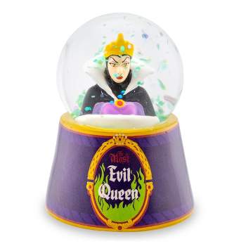 Silver Buffalo Disney Snow White Evil Queen "Mirror, Mirror" Mini Light-Up Snow Globe