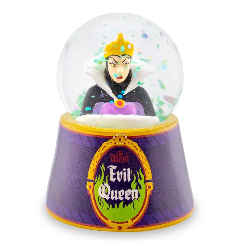 Silver Buffalo Disney Snow White Evil Queen "Mirror, Mirror" Mini Light-Up Snow Globe, 1 of 10