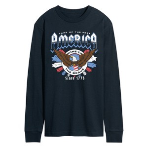 Men's - Instant Message - America Rock Tee Long Sleeve Graphic T-Shirt - 1 of 4