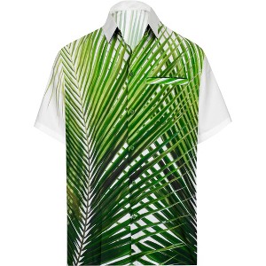 HAPPY BAY Mens Hawaiian Shirts Short Sleeve Button Down Shirt Men's Summer Shirts Casual Beach Holiday Hawaii Shirts for Men Funny - 1 of 4