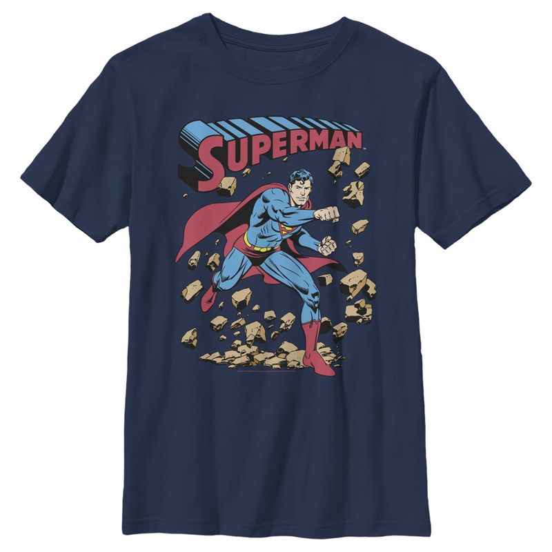 Boy's Superman Hero Break Barriers T-Shirt, 1 of 4