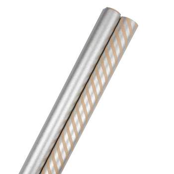 Nashville Wraps Silver Gloss Wrapping Paper, 24x85' Roll