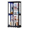 Fredees 71" Glass Display Cabinet with RGB Sensor Light, 5-Tier Curio Cabinet with Lockable Storage and Removable Shelves - 3 of 4