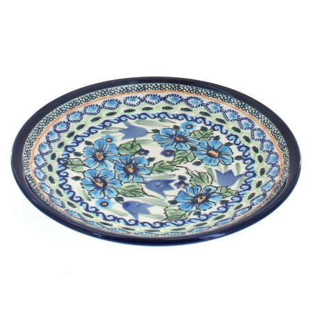 Blue Rose Polish Pottery Ballina Dessert Plate : Target