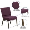 Emma and Oliver 21"W Church/Reception Guest Chair with Communion Cup Book Rack - 3 of 4