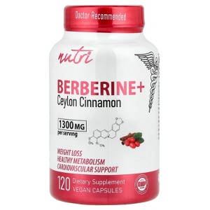 Nutri Berberine + Ceylon Cinnamon, 120 Vegan Capsules - 1 of 4