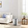 8 Gallon Kitchen Trash Can with Lid, Stainless Steel Garbage Can with Foot Pedal & Removable Inner Bucket, Rectangular Step On Waste Bin (Silver, 30L) - 2 of 4