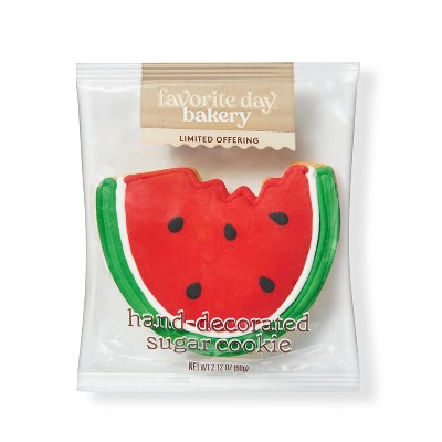 Watermelon Slice Sugar Cookie - 1ct - Favorite Day™