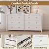 7-Drawer Dresser,Modern Wooden Storage Chest of Drawers,Dresser TV Stand,Wood Drawer Organizer with Handles for Bedroom,Living Room,Hallway,White - 3 of 4