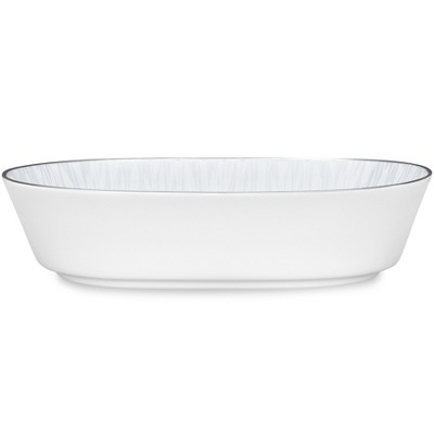 Noritake Glacier Platinum Oval Vegetable Serving Bowl