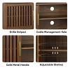 GDFStudio Dalton Mid Century Modern Wood 63" TV Stand with Grille Striped Cabinet Door - 4 of 4