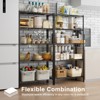 DOMETOUR Adjustable Storage Shelves, Storage Shelving Unit Metal Wire Racks, Heavy Duty Standing Shelf Organizer for Kitchen Pantry Garage - 4 of 4