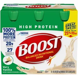Boost High Protein Nutritional Shake - Vanilla - 6pk
