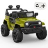 Jojoka 12V Kids Ride-On Truck w/Remote - 3 Speeds (Max 2.5MPH), Dual Motors, LED Lights, Music (Ages 3-8, 61lbs) - 2 of 4