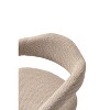 Manhattan Comfort Aspen Modern Tweed Upholstered Dining Armchair Gold Dust - 4 of 4