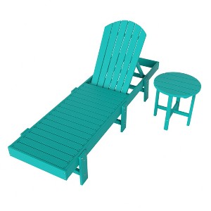 WestinTrends Dylan 2 Piece Poly Reclining Chaise Lounge - 1 of 4