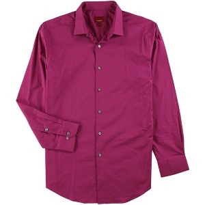 Alfani Mens Stretch Button Up Dress Shirt, Pink, 17"-17.5" Neck 36"-37" Sleeve - 1 of 1