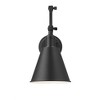 Gayson Industrial Style 1-Light Wall Sconce - Adjustable Steel Design for Custom Lighting - 4 of 4