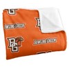 Bowling Green State University Logo Pattern Silky 50x60 Blanket, 1 Sided - 3 of 4