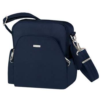 Travelon Anti-Theft Classic Mini Shoulder Bag, Black, One Size, 8.5 x 8.5 x  2
