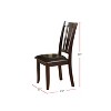 NicBex Dining Chair Modern Upholstered Espresso Side Chair with Cushion Seats for Kitchen,Dining Room - 3 of 4