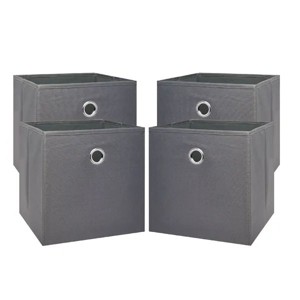 4 Pack Collapsible Fabric Cube Storage Bins (10.5" x 10.5") - 1 of 4