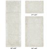 Edge Bath Rug 100% Premium Cotton Ultra-Soft Water Absorbent Tufted Solid Reversible 3 Piece Bathroom Rug Set for Machine Washable Bathmat - 2 of 4