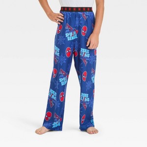 Boys' Spider-Man Pajama Pants - Blue - 1 of 3