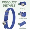Unique Bargains Dog Collar with Bell Adjustable Buckle PU Leather Dog Collars - 3 of 4