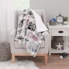 NoJo Disney Nightmare Before Christmas Gray, Purple, and White Super Soft Cuddly Plush Baby Blanket - 4 of 4