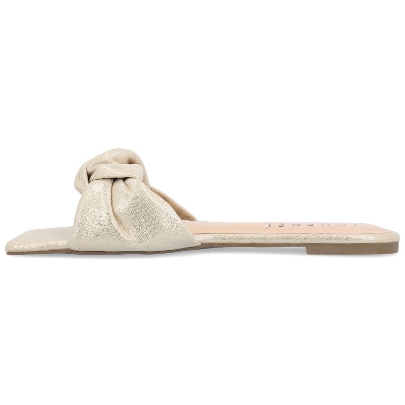 Journee Collection Womens Dianah Tru Comfort Foam Slip On Slide Flat Sandals, 2 of 10