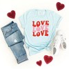 Simply Sage Market Women's Love Stacked Smiley Face Short Sleeve Graphic Tee - 3 of 4