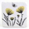 4.0 Inch Bee & Floral Coasters Flowers Beehive Queen Coasters - 2 of 4