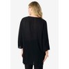 Roaman's Women's Plus Size Embellished Crinkle Tunic - 3 of 4